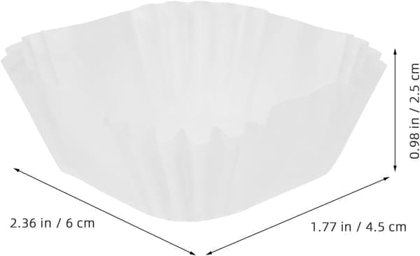 1000 stk. kage-muffinsforme papir-muffinskopper 3 tommer hvide papirbagekopper