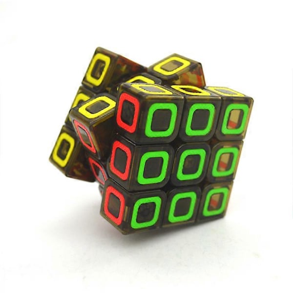 3x3x3 Pyraminx 3&times;3 Magisk Cube Speed Puzzle Leke for Barn 3X3 Speil Cubo Magico Prikk Sirkel Svart Bakgrunn Cube Puzzle D