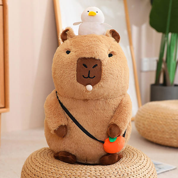 Søte Capybara plysjleker utstoppede dukker Kreative søte simuleringsutstoppede leker for barn Jenter Gavedekorasjonssamling D 20cm