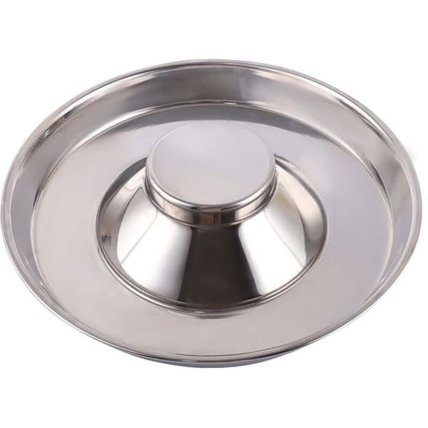 Anti-sluger kattefoderskål i rustfrit stål – Diameter 22 cm