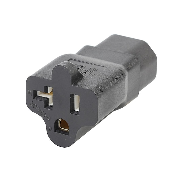 Gjør-det-selv-strømkoblingsadapter IEC320 C14 hann til Nema 5-15/20r hunn