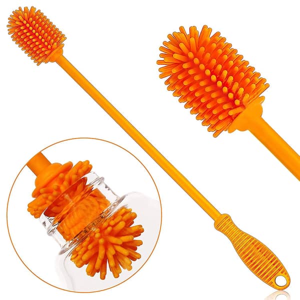 Pullosivellin pullolle, urheilupullolle, maljakolle ja lasiesineille, vesipullon puhdistusharja Wa:lle