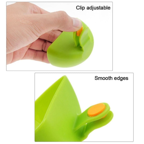 4x Dip Clip-skålar för tallriksås Grab Clip-on Dip-hållare Dipbehållare Green