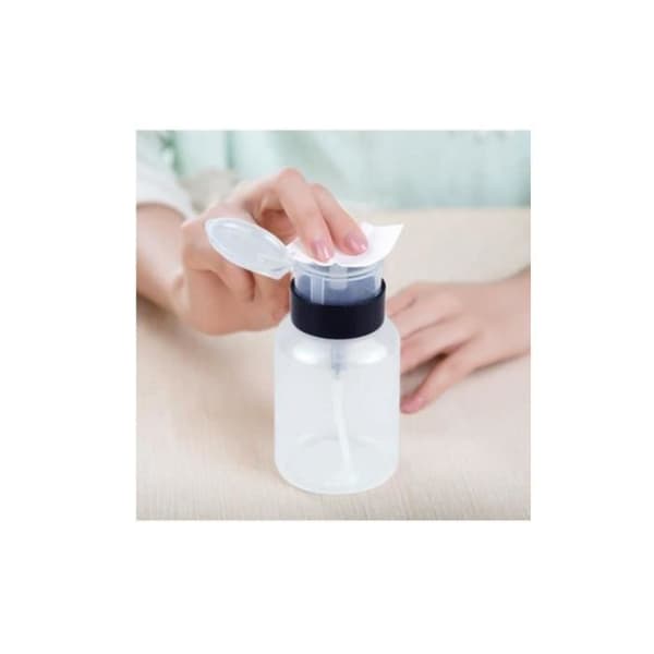 2-delt pumpedispenser sett - Pumpeflaske for væsker - Neglelakkfjerner, manikyrfjerner - 200ml