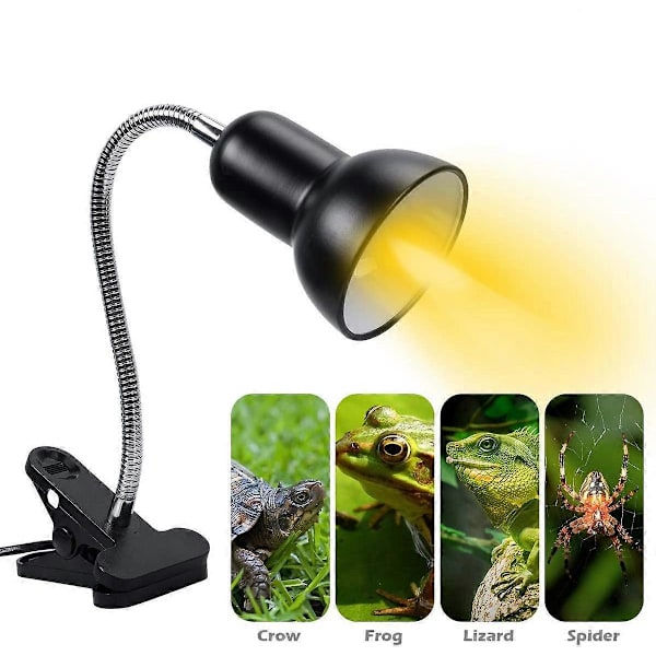 Skildpadde Varmelampe Solplads Lampe, UVA UVB Lys Lampe, Varme Spotlight Reptil Lys Akvarium Solplads Lys Med Holder til Skildpadde Klokke Skildpadde Slange Li EU Standard Plug