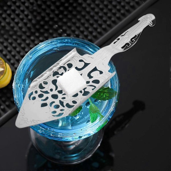 Kompatibel for 2 stk Absintskjeer, Absint Cocktails Skje i rustfritt stål Lagesett Gotisk Absintfontene 2024 Walkbee 8376 B