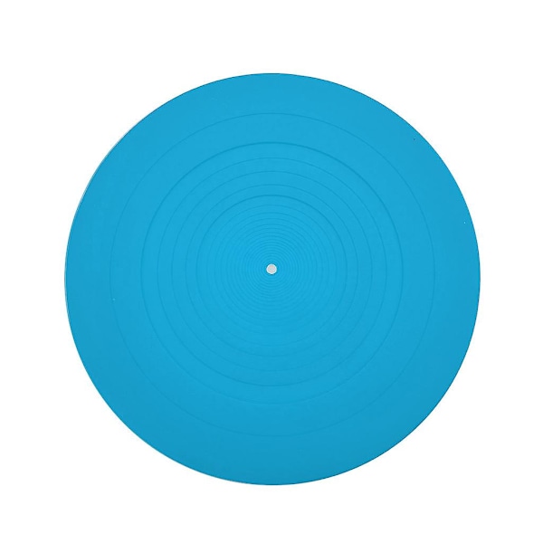 Phonograf Pladespiller Antislip Vinylpladespiller Pad Gummi til LP Antislip Ma Blue