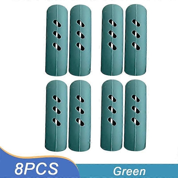 4/8/12 stk. Silikon Pannehåndtak Beskyttelse Varmeisolasjon Deksel Gryte Øreklips Sklisikker Steamer Kasserolle Pannehåndtak Holder Kjøkkenverktøy green 8Pcs