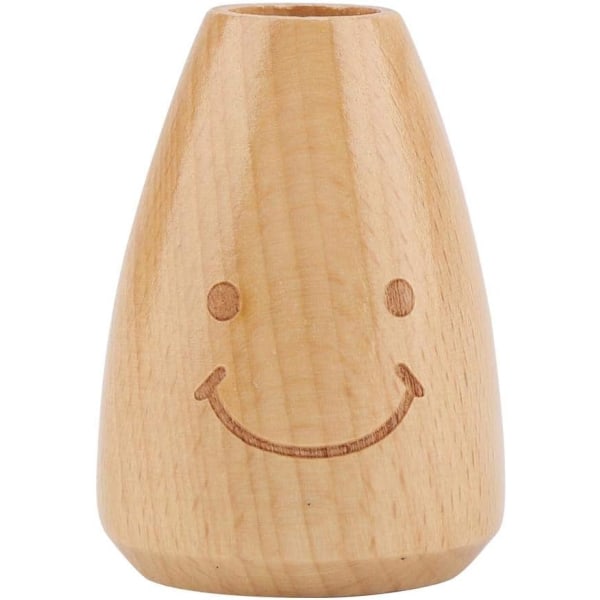 Søt smilende ansikt Tretannpirker Sylinderboksholder Uttak Kjøkkenborddekorasjon eller tilbehør