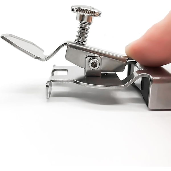 Multifunktionell magnetisk sömnadsguide, fållguide, multifunktionell linjal, sömnadsguide, fållguide för industriell lockstitch eller walking foot symaskin