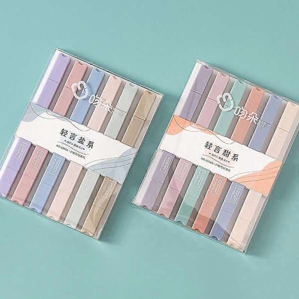 Bibelsk Æstetik Overstregningstusser 6 Farver Overstregningstusser Dobbeltsidede Overstregningstusser Qingyan Salt Series