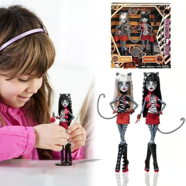 Monster High Boo-Riginal Creeproduction Meowlody och Purrsephone dockor 2-pack