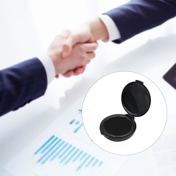 Tumfärgsplatta, fingeravtrycksfärgsplatta, fingeravtryckssats för identifieringssäkerhets-ID fingeravtryckskort brottsbekämpning fingeravtryckstämpel bläckplatta 1 Black+1 Red