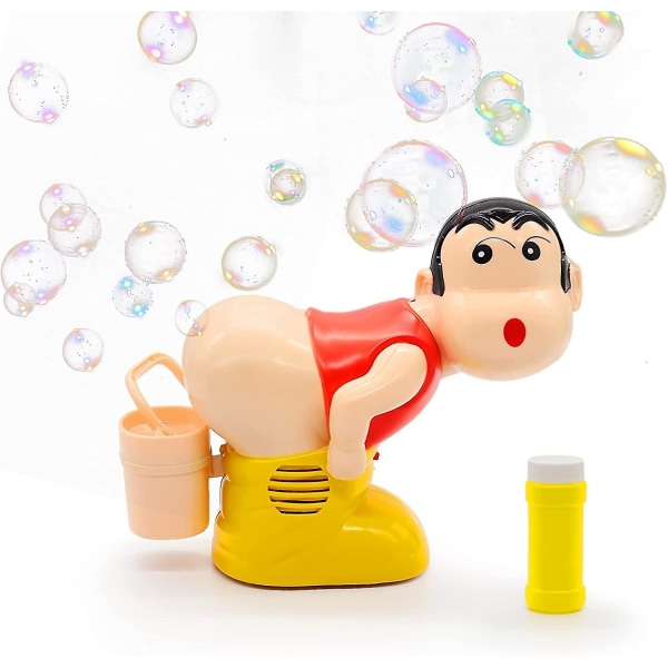 Bubble Maker Toy, The Funny Music Automatisk pruttende bobleblæser- Boy Stick blæsermaskine med LED-blinkende lys Boblemaskine Nem at bruge