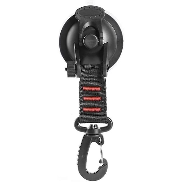 Sug kop anker Heavy Duty fastgørelseskrog telt barduner camping tilbehør (sort+rød) (4stk)