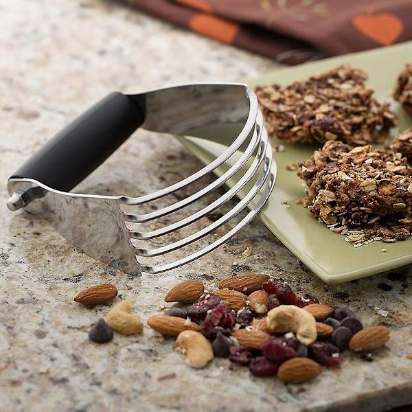 Enkel håndverksdeigkutter for baking - Kakedeigblander i rustfritt stål med komfortabelt grep - Kraftige deigkuttere og deigblander for