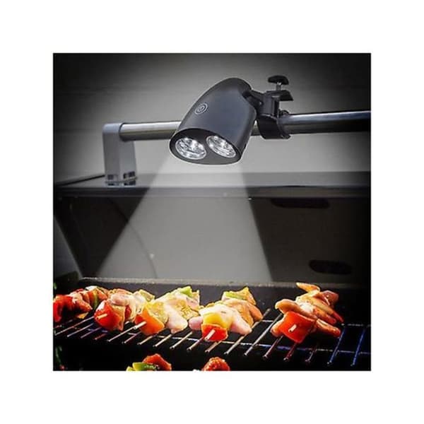 Fleksibel 360° 10 LED utendørs grilllys, varmebestandig med solid klemmebase