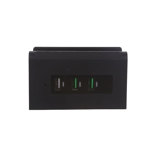 Kompakt DC-konverter med batteriklemme, 12V 24V til 5V 3-ports USB-strømadapter