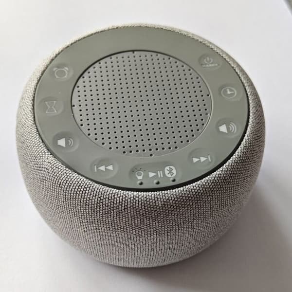 Retro Bluetooth Vækkeur med Lyserød Støj, USB Genopladelig Minihøjttaler