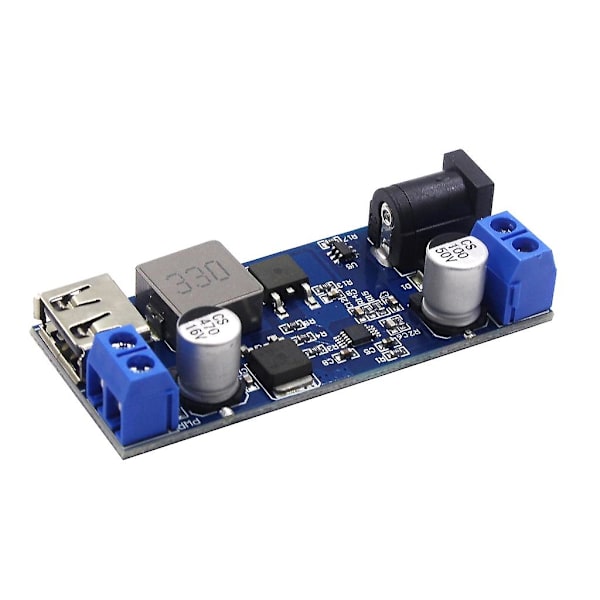 Justerbar DC-DC USB Spänningsreducerande Laddningsmodul 24V/12V till 5V 5A Konverterare Buck