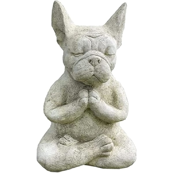 Ldog Statues Outdoor - Resin Animal Yoga Figure For Lawn Decorations, Buddha Meditation Dog For Front Yard Statue, Garden Welcome Statue Zen Items F