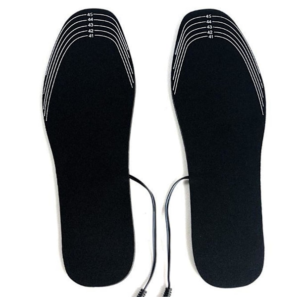 1 Pari Lämmitettyjä Pohjallisia Sähkötyynyt Unisex Jalkalämmittimet Usb Ladattavat Kengät