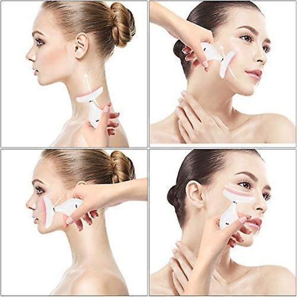 Ansigtsløftningsapparat, Ansigts-, Hals- og Øjenmassageapparat 3 Tilstande Højfrekvent Vibration Ansigtsapparat til Rynker Anti-aging Hudstramning