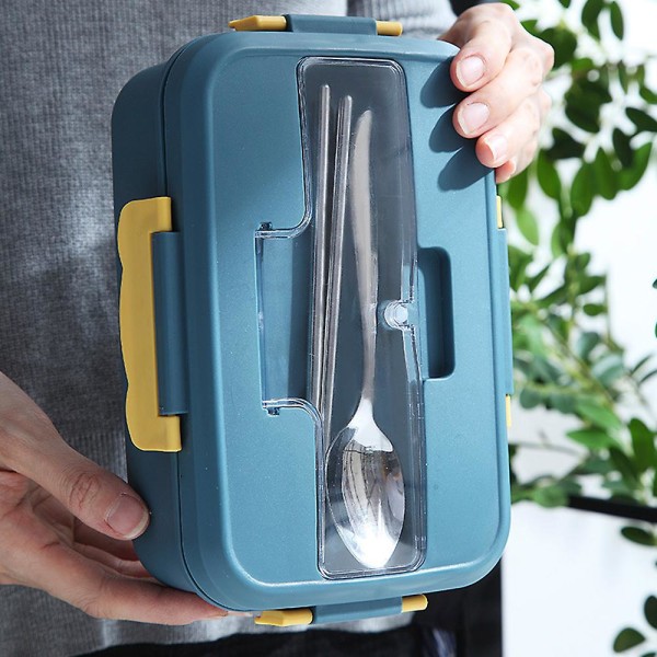 1200 ml:n bento-lounasrasia, useita osastoja, kannettava elintarvikelaatuinen muovinen bento-lounasrasia