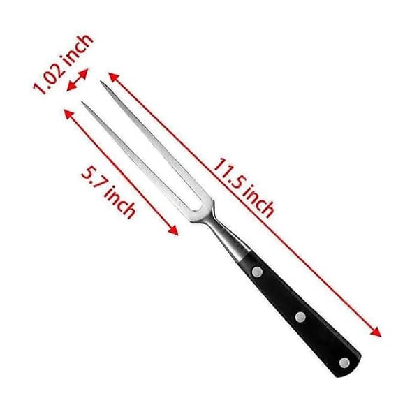 Robust stekgaffel i rostfritt stål, grillgaffel för att laga kött, för att hålla