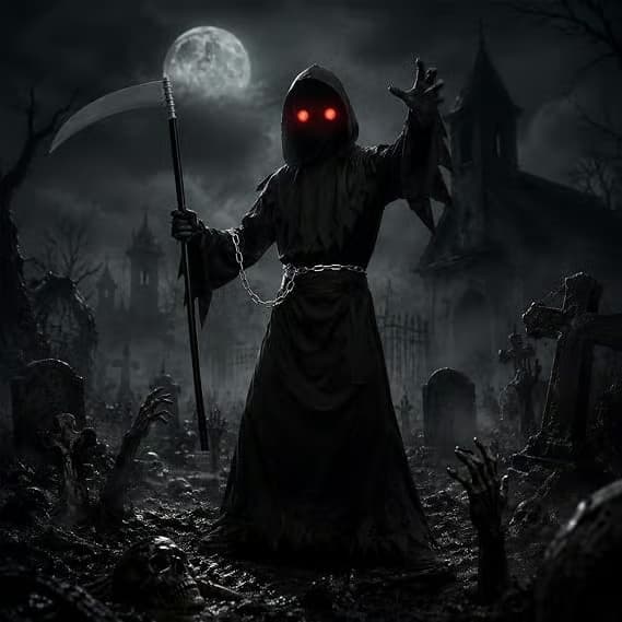 Grim Reaper-kostumer til voksne - Uhyggelige Halloween-kostumer til voksne L