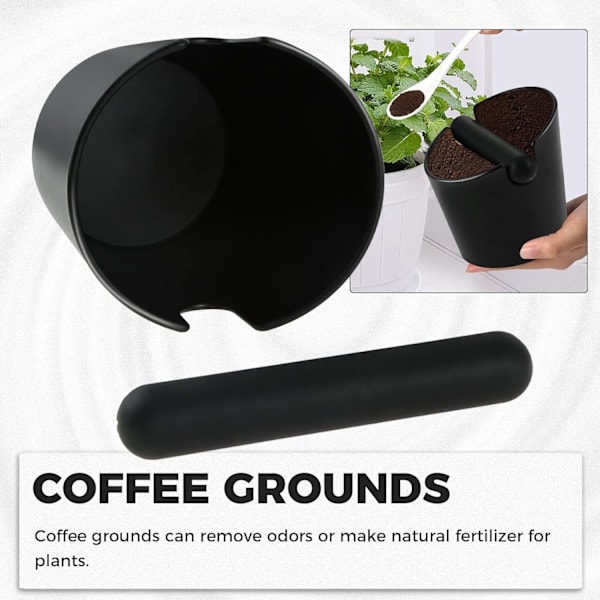 Kaffe Knock Box Gummi, Espresso Kaffe Knock Box Behållare, halkfri Kaffe Grounds Behållare med Avtagbar Knock Bar