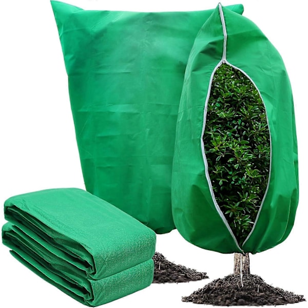 2 pakker plantebetræk frostbeskyttelse 80 x 120 cm store frosttæpper til planter frostklud plantefrostbeskyttelse