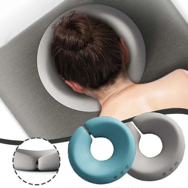 Ansigtsnedad Hovedpude til Massagebriks Letvægts U-Formet Prone Pude til Massage Spa Grey Memory foam