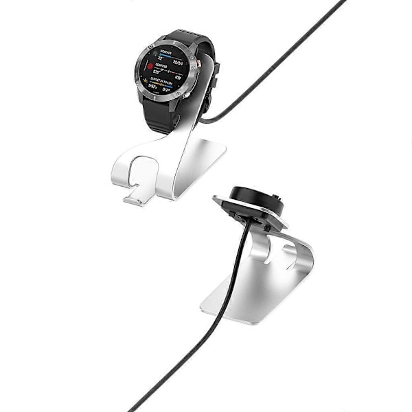 För Garmin-Forerunner 55 Smartwatch Laddare Hållare Laddningsställ Dockningsstation Gray