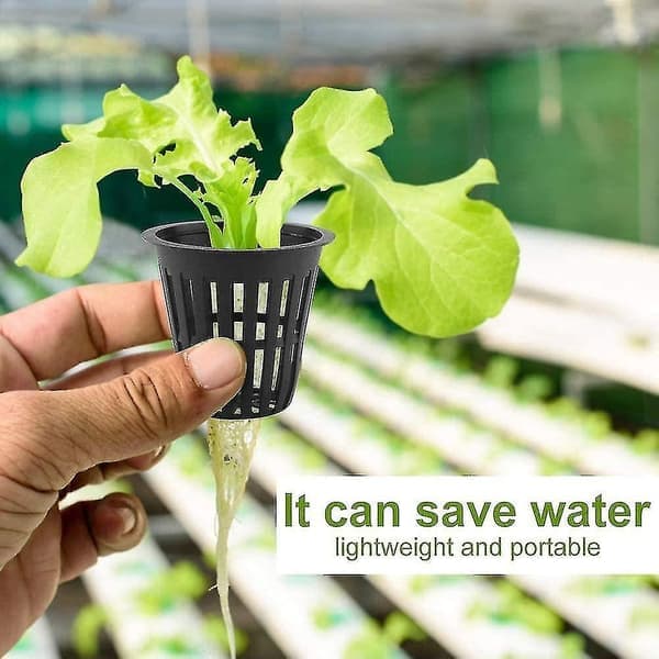 Net Pot, Hydroponiske Plantenetpotter, Blomsterpotte Plastnetpotte