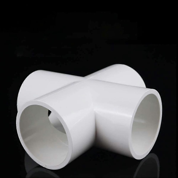 10 stk. PVC 4-vejs kryds til bygning af robust drivhusramme, møbler, forbindelser 20 mm