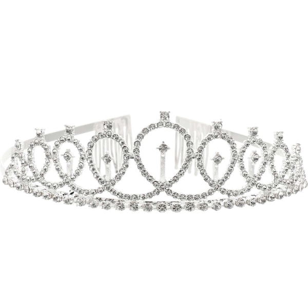 Tiara Piger Fødselsdag Prinsesse Tiara Hårkam Bryllup Hovedbeklædning Brude Hovedbeklædning Kvinder Krystal Tiara