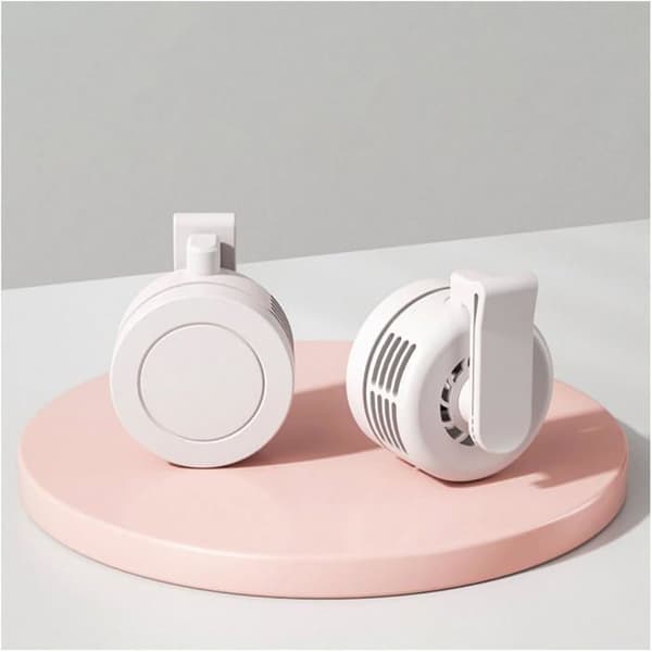 ULISEM Bladeless Bærbar Ventilator - 3 Hastigheder - Stille - 360° Justerbar Klips - Ideel til Rejser - USB Genopladelig