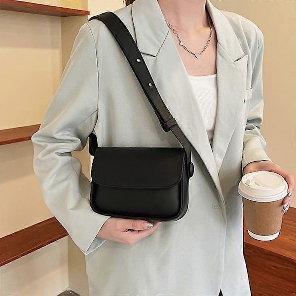 2022 Retro Casual Dame Tote Skuldertaske Mode Tekstur Alsidige Crossbody Tasker PU Læder Spænde Håndtasker Luksus Designer Green 18.5x14.5x6.5cm