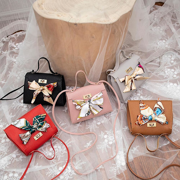 Dam Handväska i PU-läder, Axelremsväska - Dam Crossbody Väska Tote Satchel Plånbok Pink