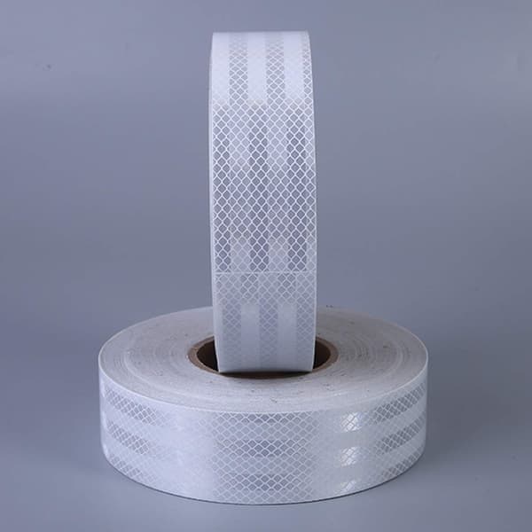 Reflekterende tape, hvit (2 ruller)