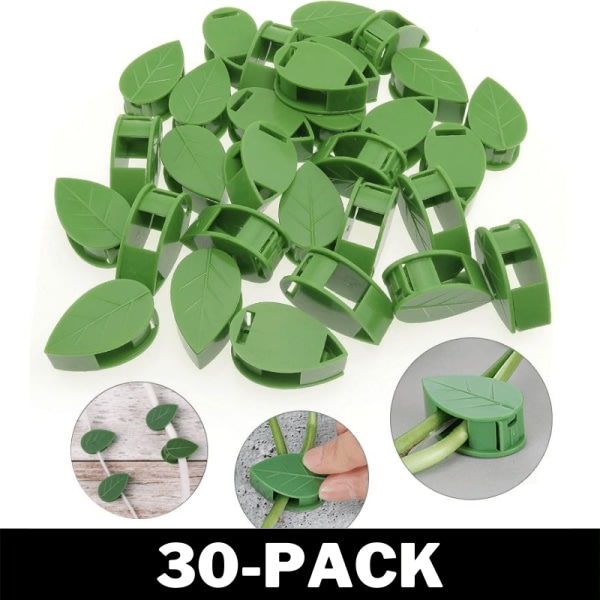 Självhäftande växthållare - Smarta osynliga växtklämmor 30-pack 30-Pack