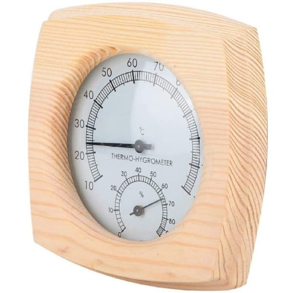 Träsbastutermometer hygrometer termometer hygrometer