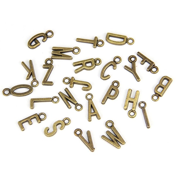 4 set A bokstav halsband alfabet hänge smycken legering bokstäver hänge armband charm hänge hängen