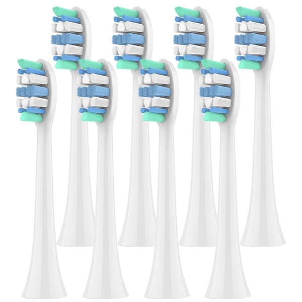 8 stk. erstatningsbørstehoder kompatible med Philips Sonicare erstatningsbørstehode 4100 6500 6100 7500 5300 1100