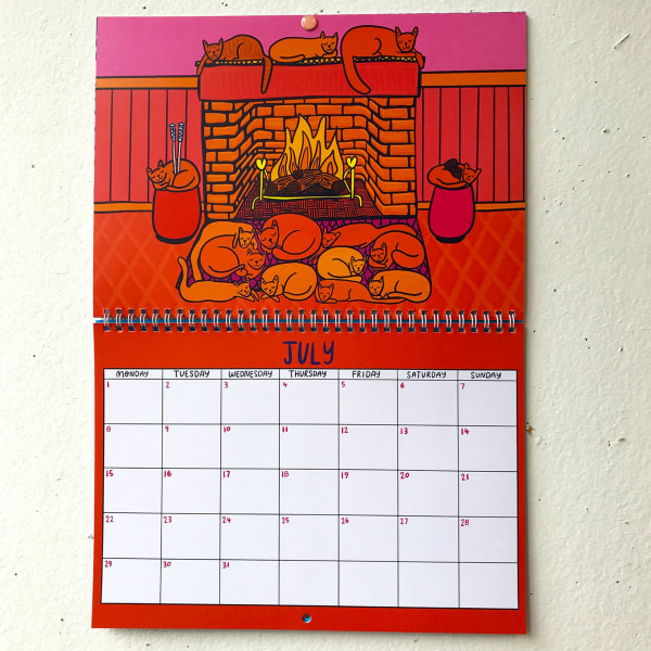 2024 Kitty Calendar |2024 Vægkalender |Kattekalender |2024 Vægplanlægger 2024