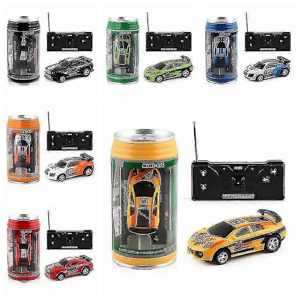 Mini-bilar med fjärrkontroll, hög hastighet, driftbil, trådlös fjärrstyrd leksaksbil orange