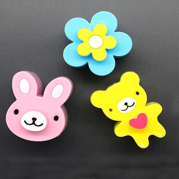 Sandwich Mold Bear Flower Rabbit Pattern Each Bread Cutter Biscuits Embossed Tools Rice Mould(3pcs, Multicolor)