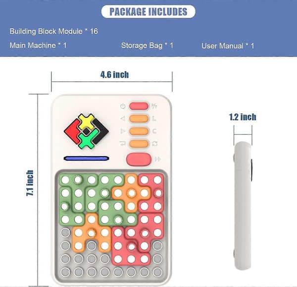 Super Blocks - Kuvioiden sovituspulmapeli yli 1000 haasteella, aivojumppa STEM-lelu