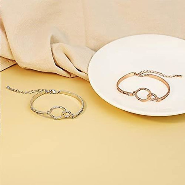 Vänskapsberlock Inspirerande Armband, Inte Systrar Av Blod Men Systrar Av Hjärtat Armband Bangle, Inspirerande Armband, Vänskapsarmband, Sis